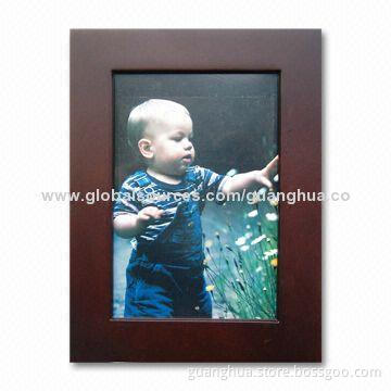 Digital funny classic wood photo frame with voice message, can hold 5.2*31-inch photo paper